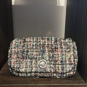 Zara Tweed Chanel Inspired Crossbody Bag